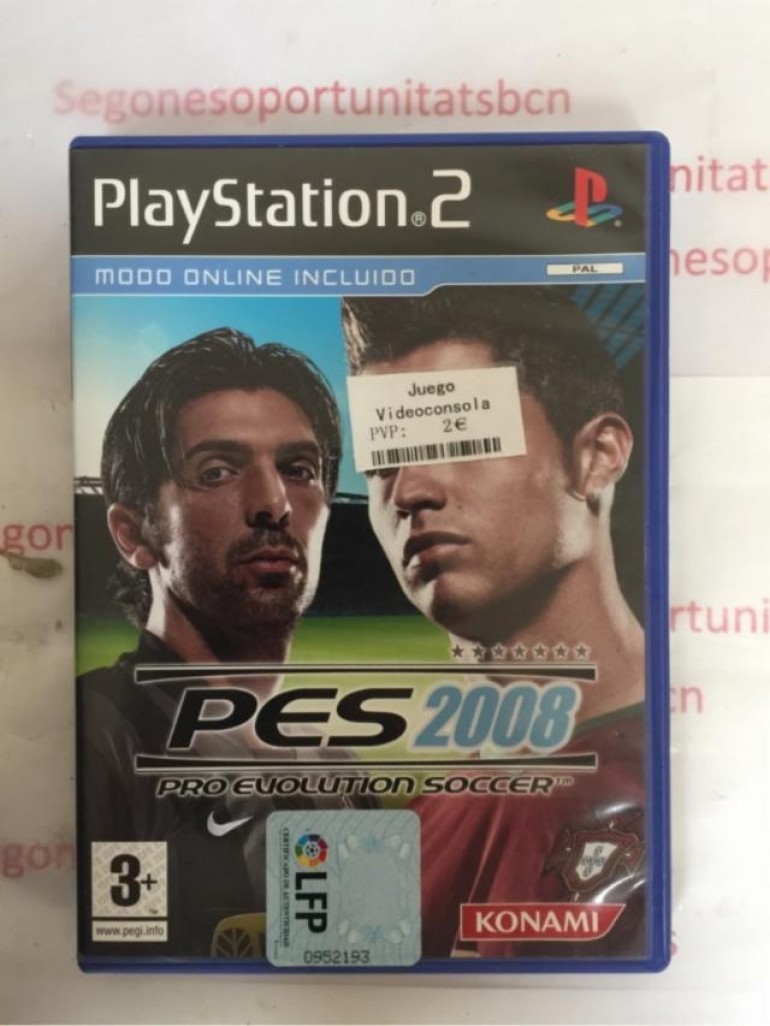 1 JUEGO PS2 PES 2008 PRO EVOLUTION SOCCER