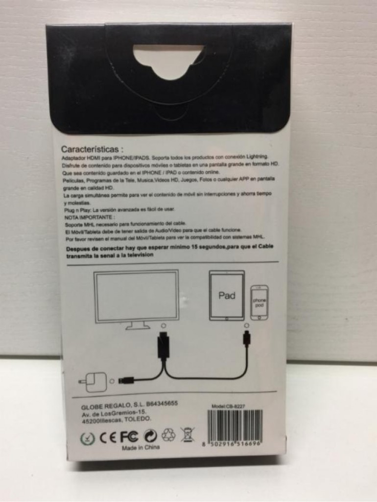 2 ADAPTADOR HDMI iPHONE / iPAD DIGIVOLT