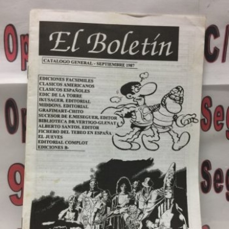 1 El Boletín catálogo general septiembre 1987