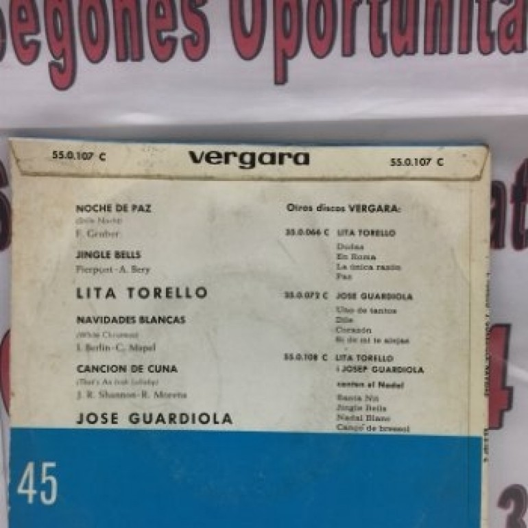 2 Lita torelló y Jose Guardiola - EP 4 canciones Vergara 1963