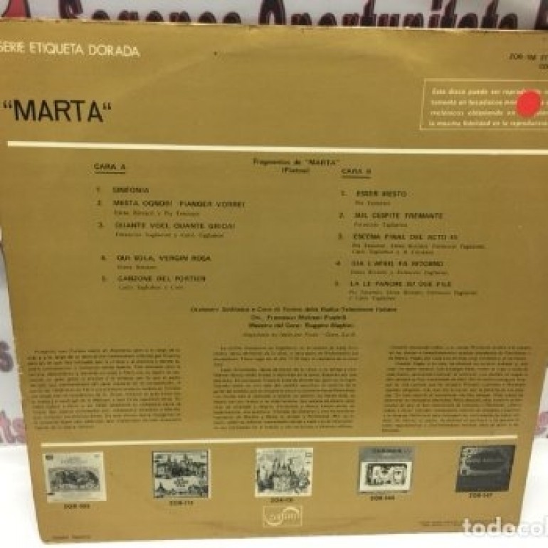 2 LP Marta - Orchestra sinfonica di Torino