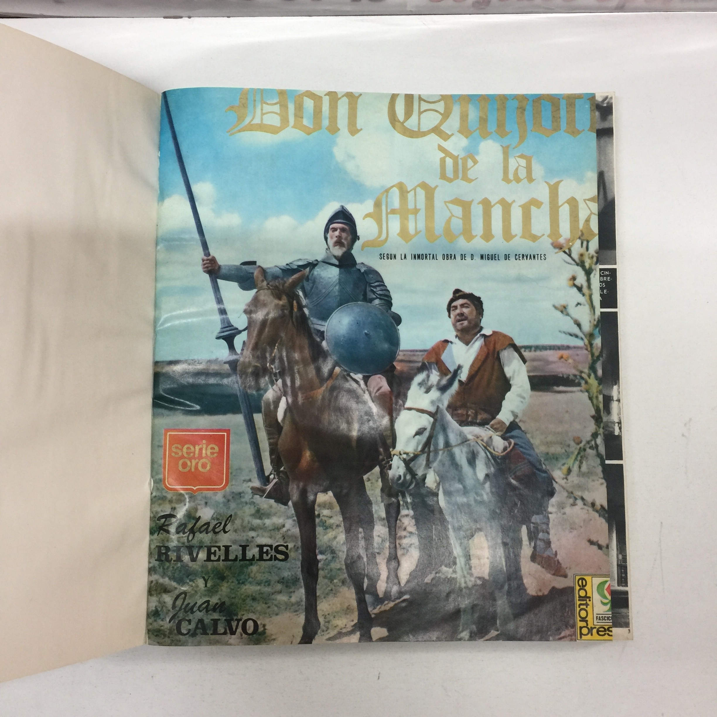 3 Tomo único Don Quijote de la Mancha -fotonovela 1968