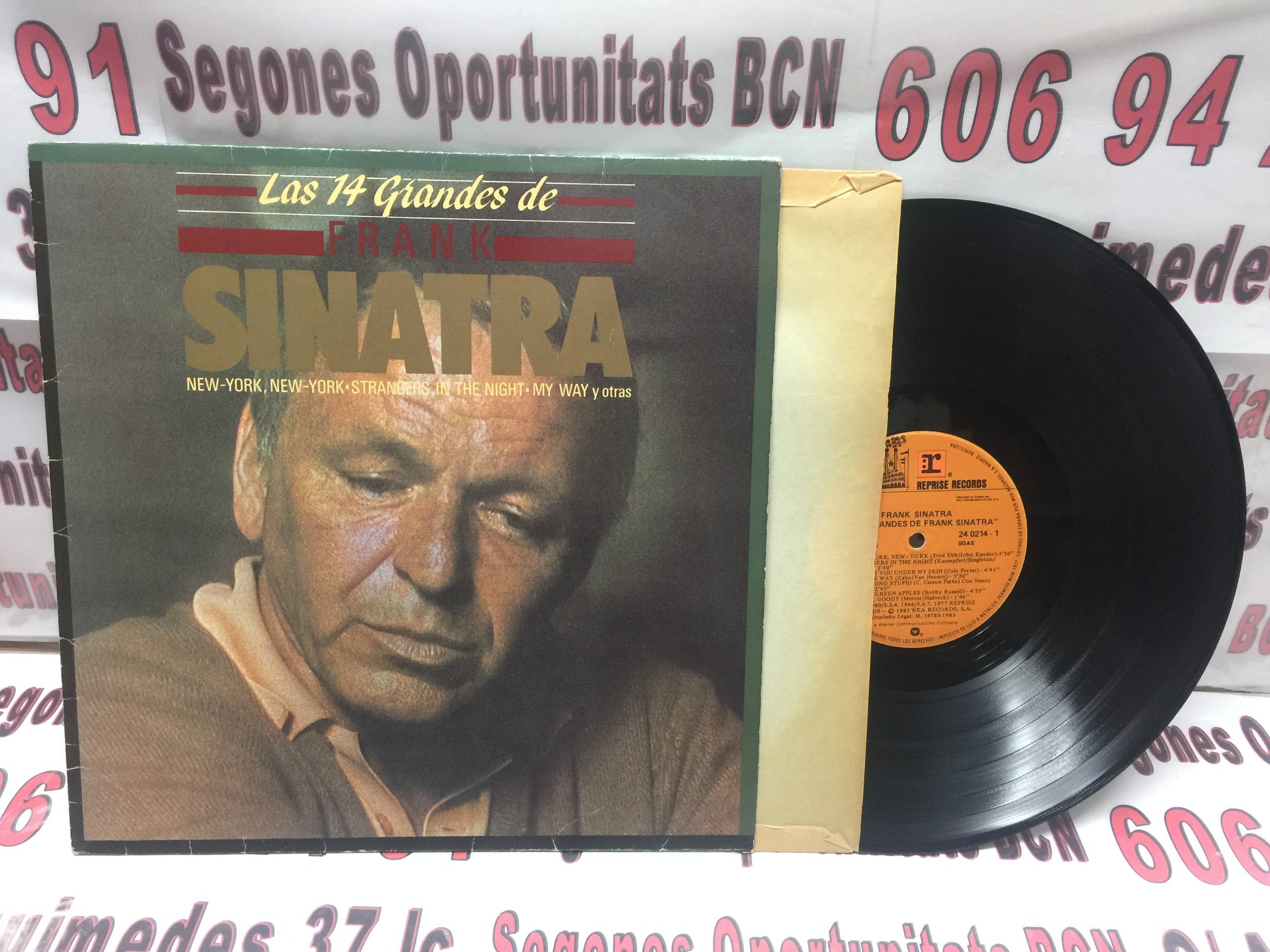 1 Vinilo LP Los 14 Grandes De Frank Sinatra