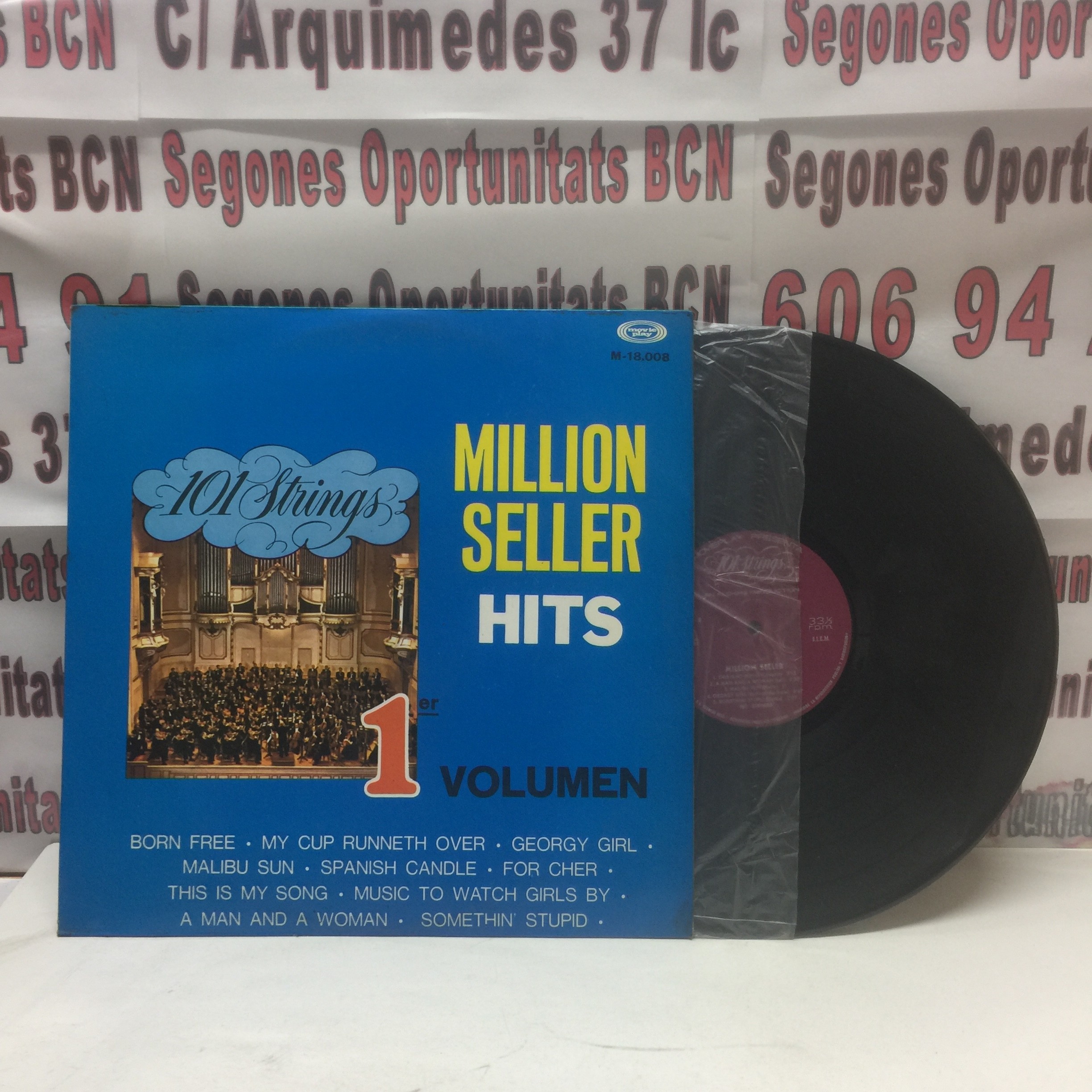 1 Disco vinilo Million seller hits 1 volumen , edición española de 1967