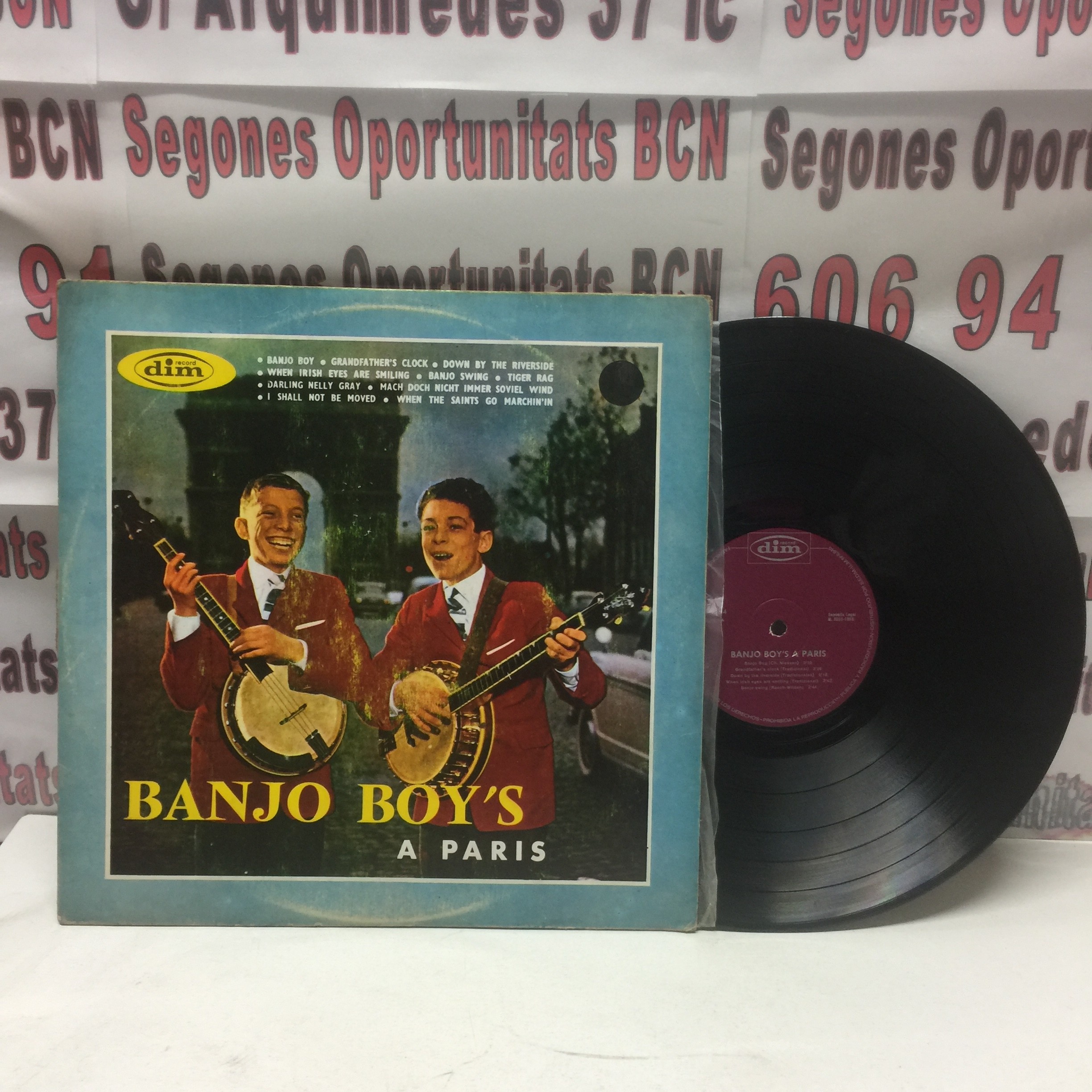 1 Disco vinilo Banjo Boy’s a paris , edición española del 1968