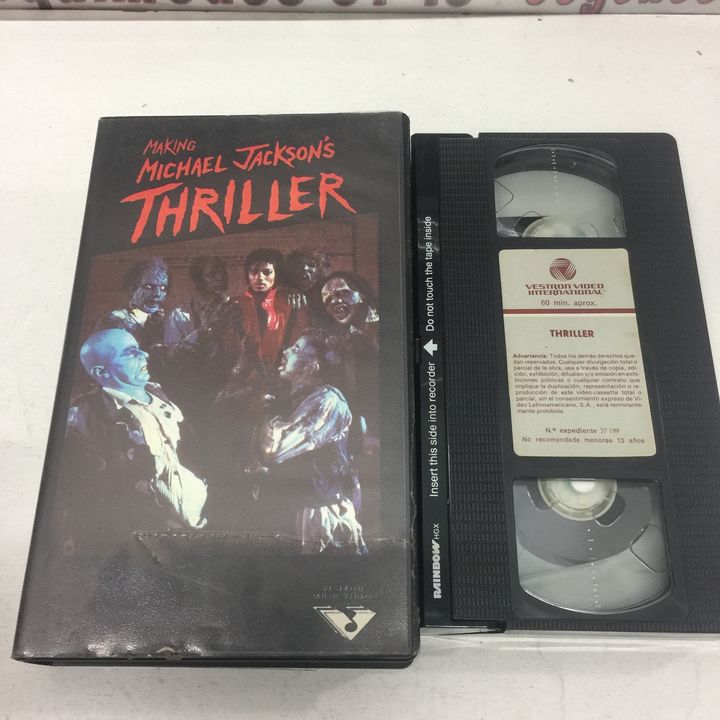 3 VHS Making michael jackson thriller