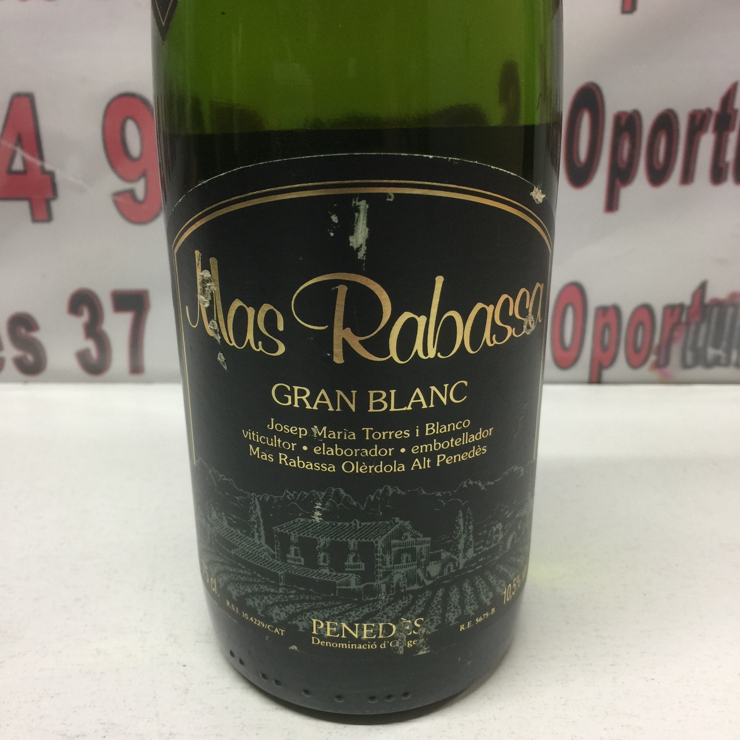 2 Vino blanco Mas Rabassa del Penedès 75cl