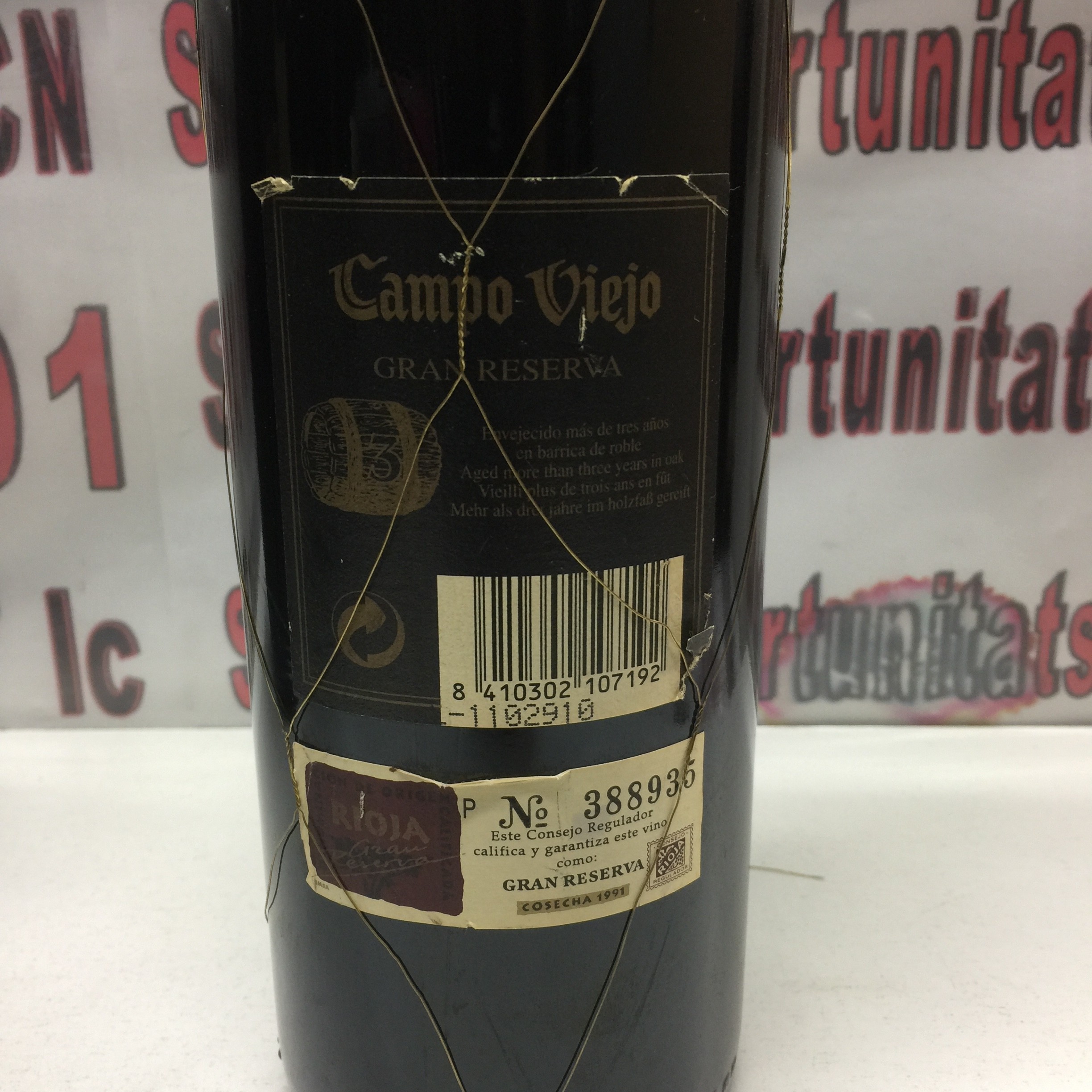 4 Rioja Campo Viejo gran reserva 1991 75cl