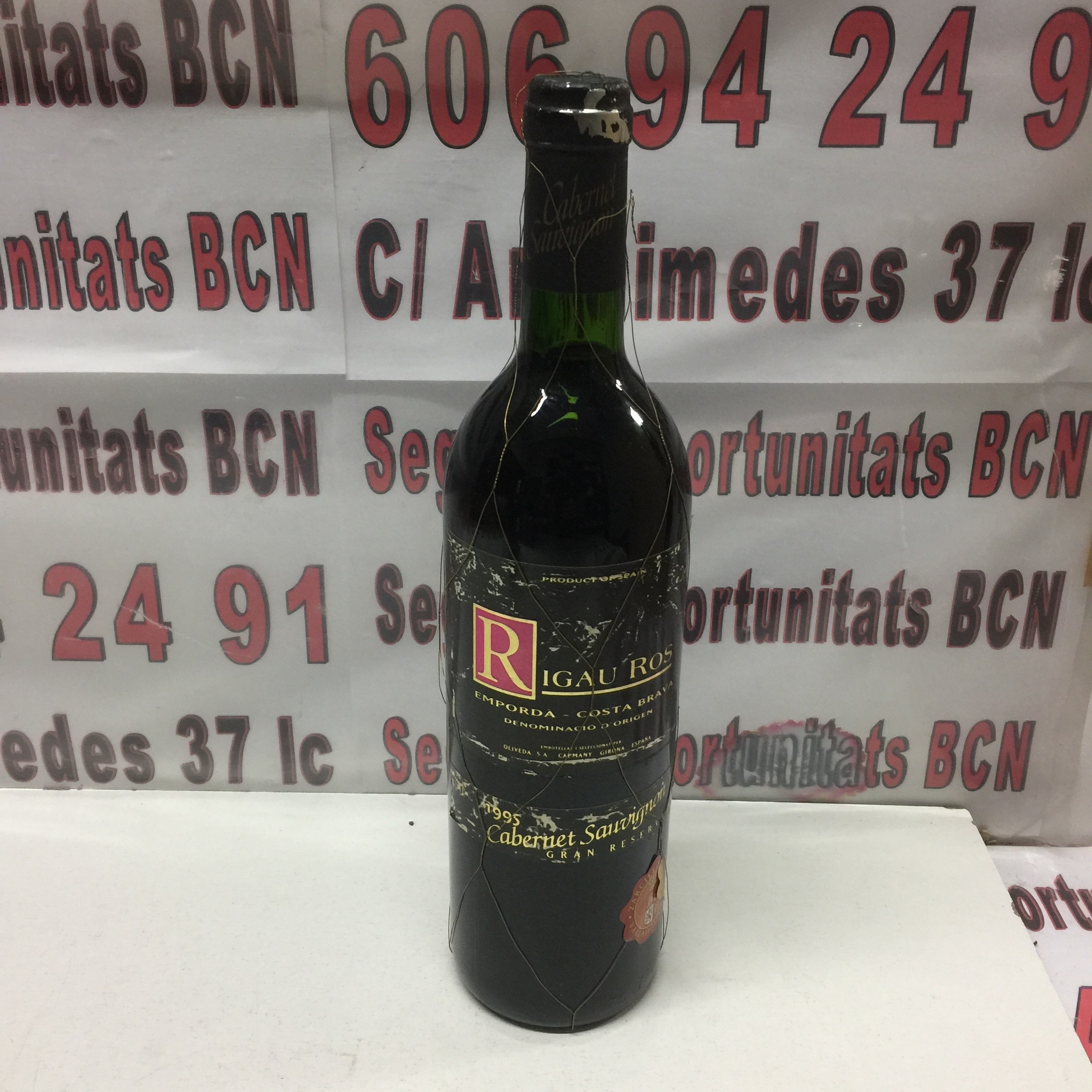 1 Rigau Ros 1995 gran reserva Cabernet sauvignon 75cl