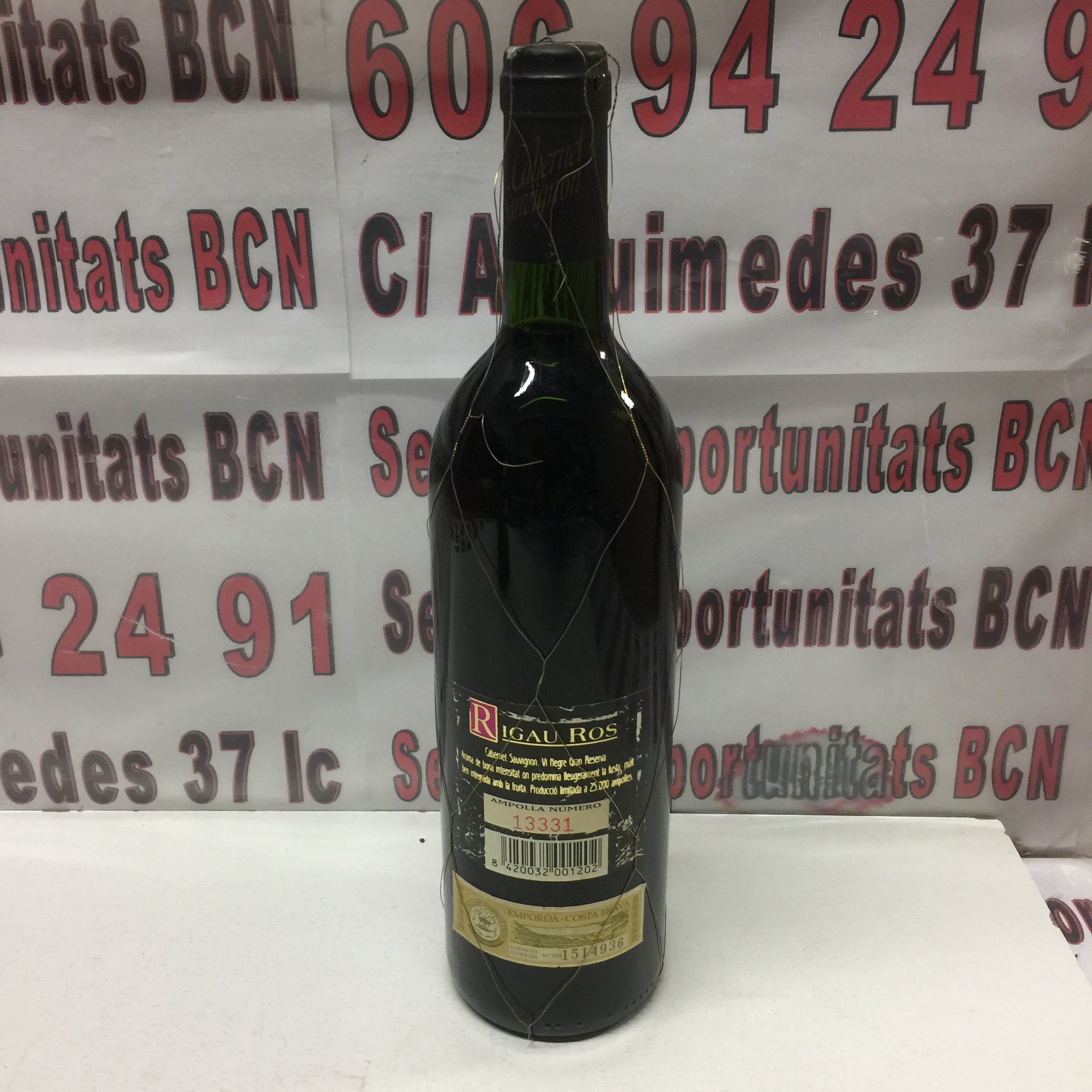 2 Rigau Ros 1995 gran reserva Cabernet sauvignon 75cl