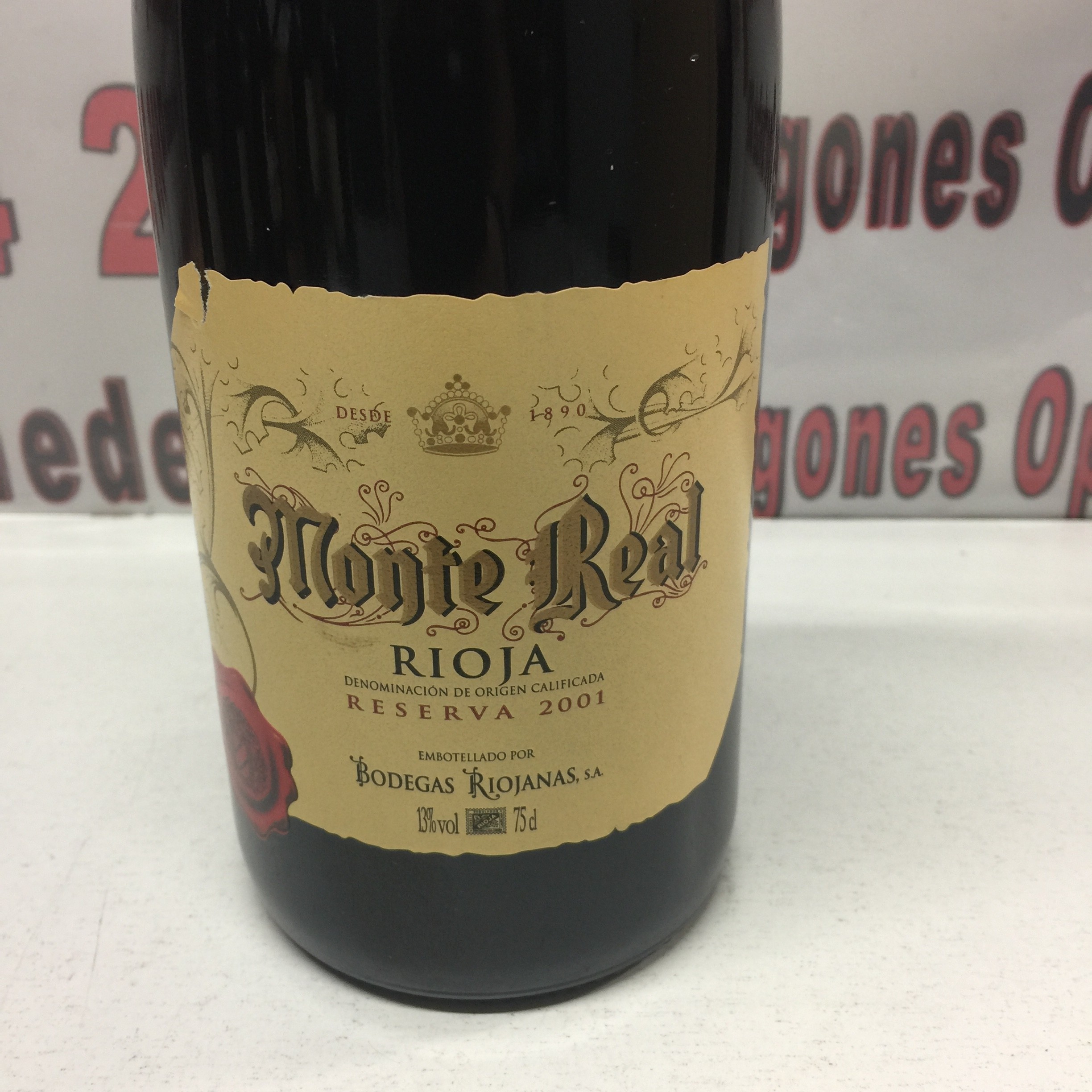 2 Monte real rioja reserva 2001 75cl