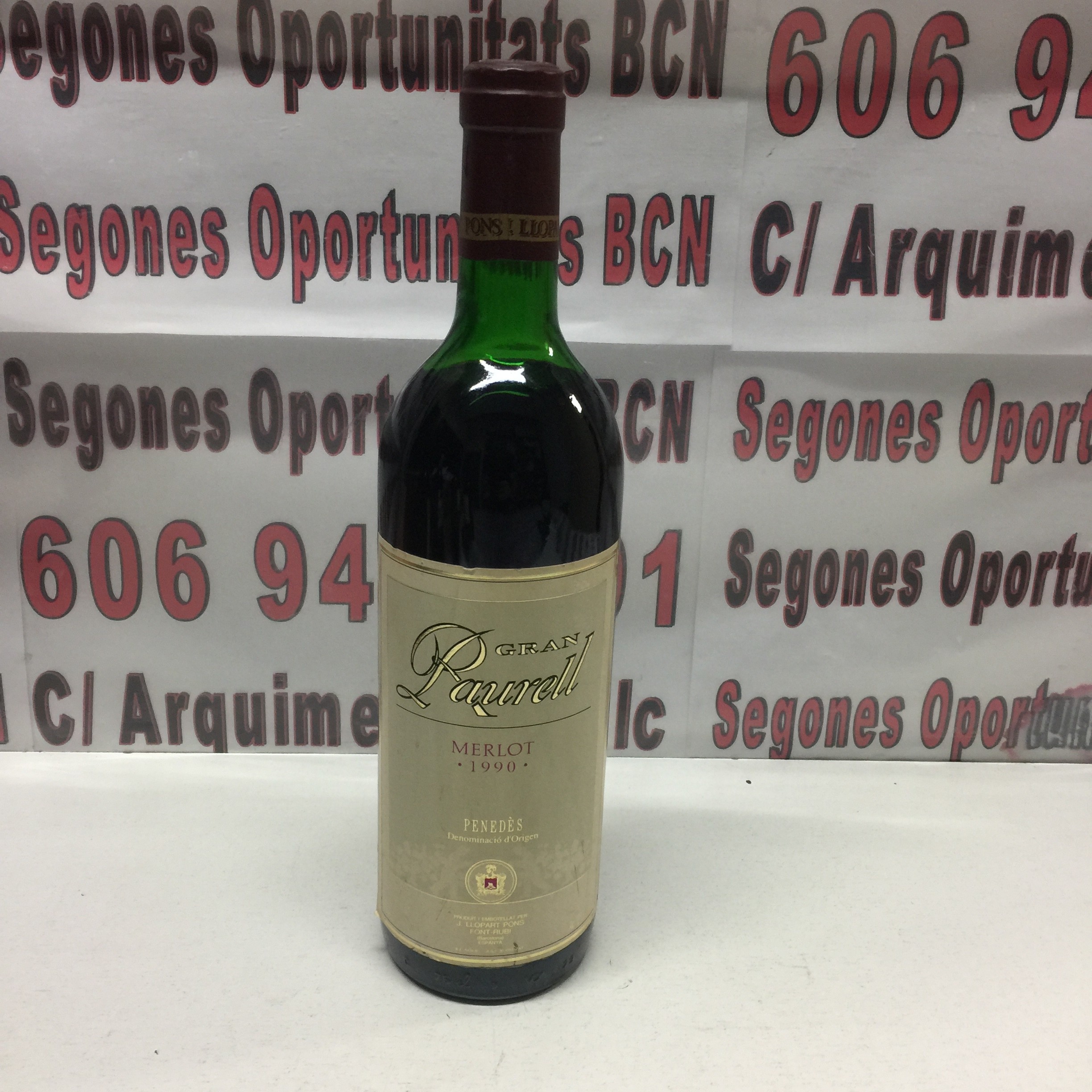 1 Gran Raurell Merlot 1990 penedes 75cl