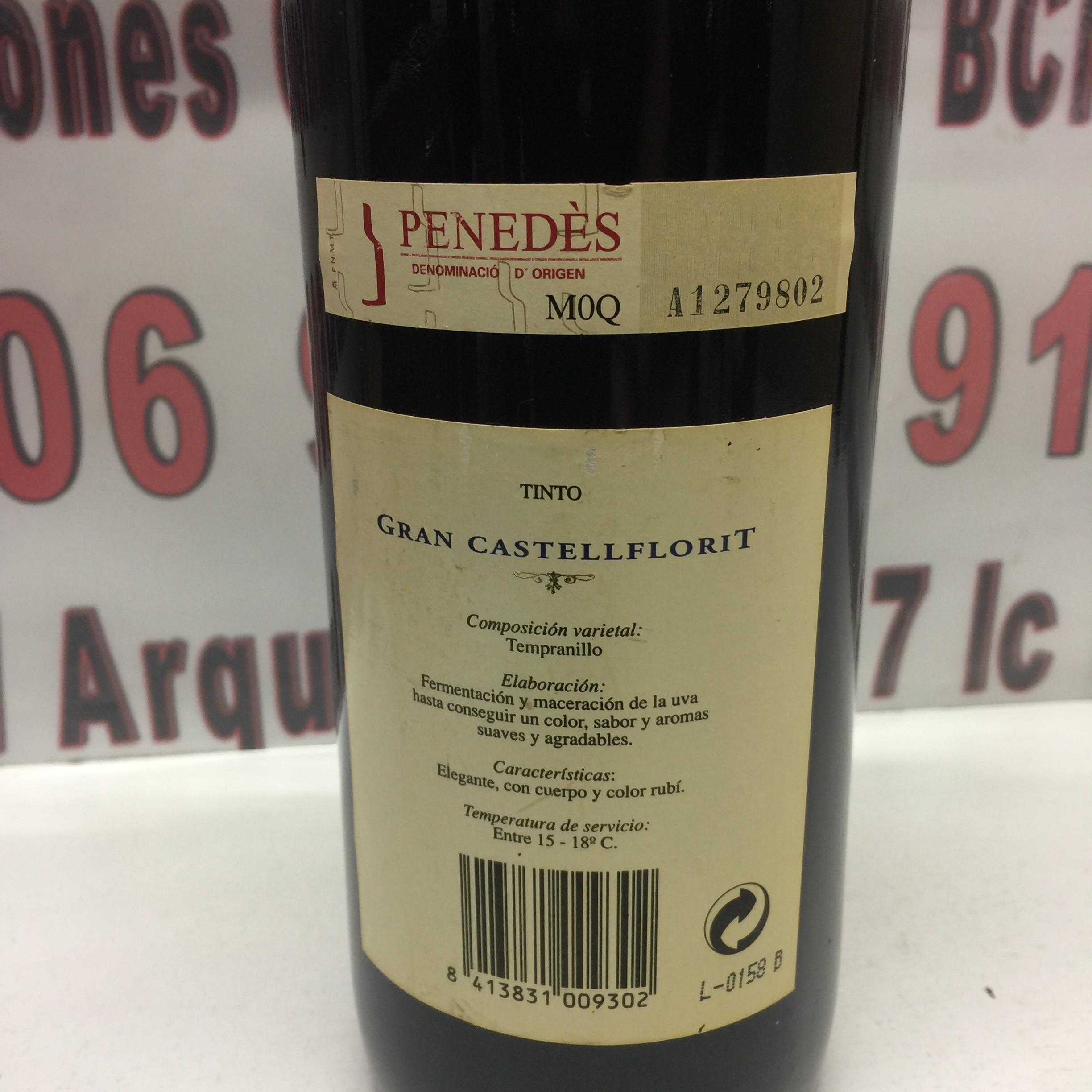 3 Gran castellflorit -tempranillo tinto penedes