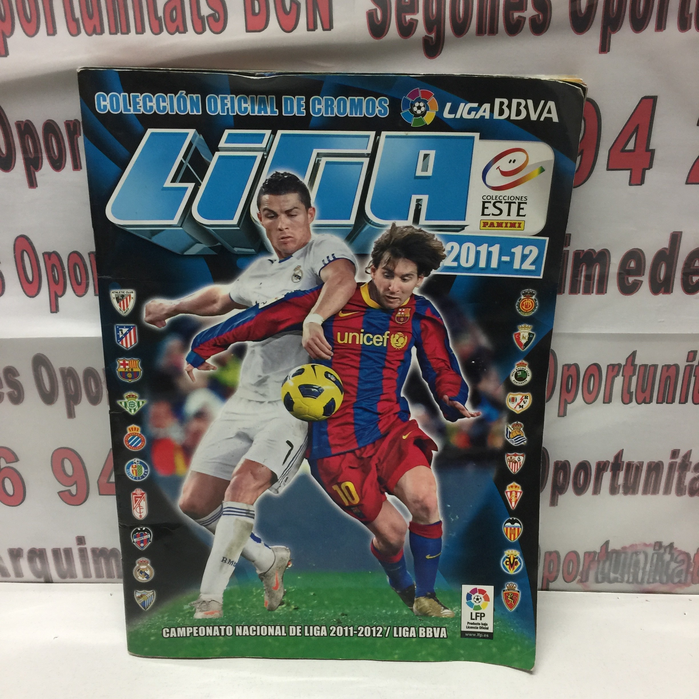 1 Álbum La liga 2012 panini con 398 cromos