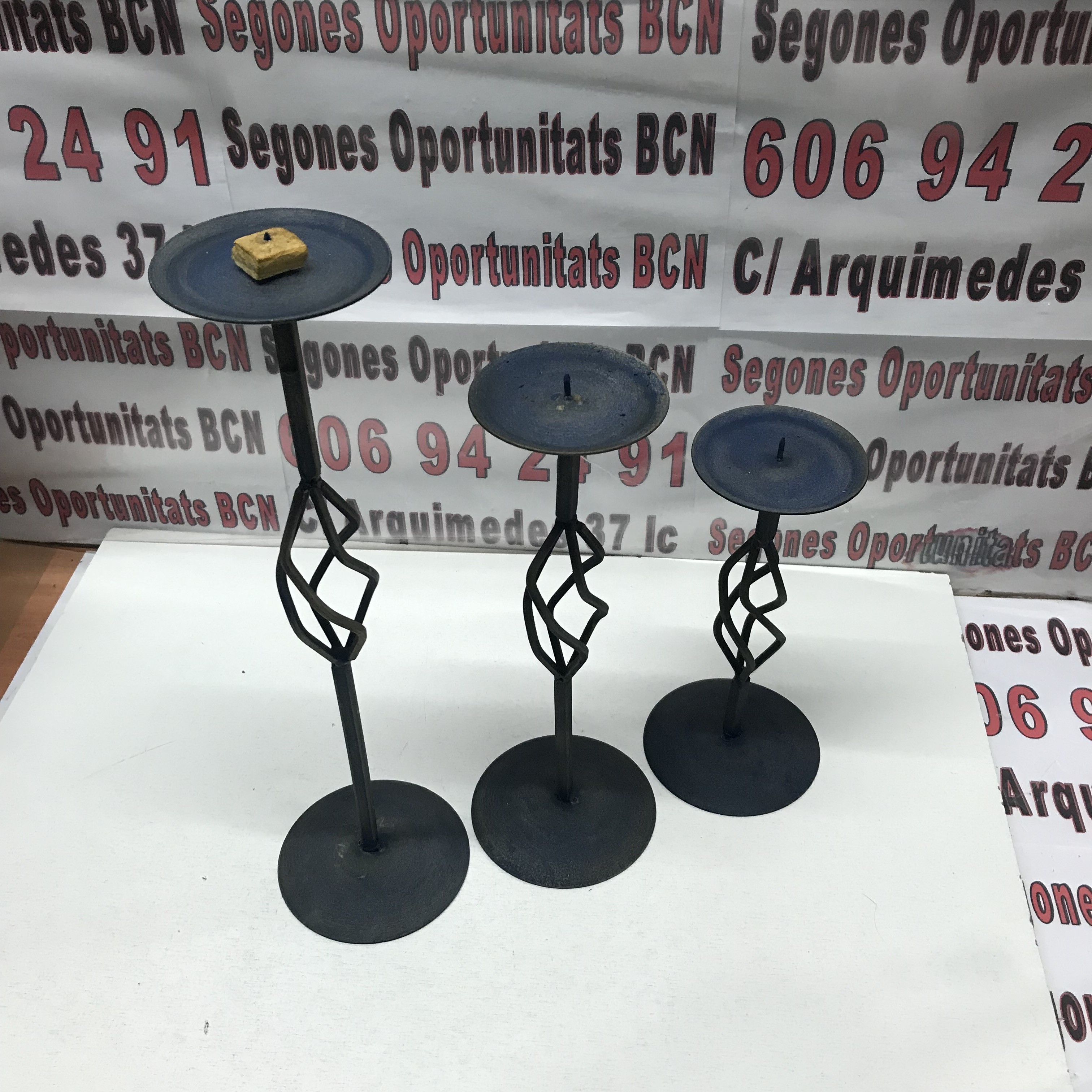 1 Set 3 porta velas