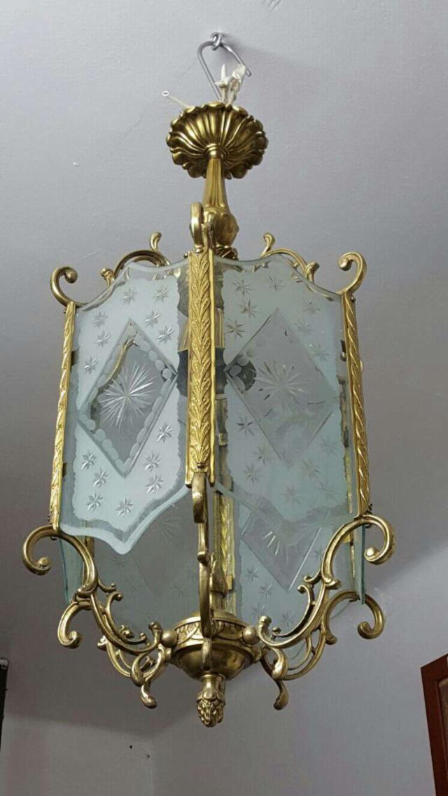 1 Lámpara Bronce
