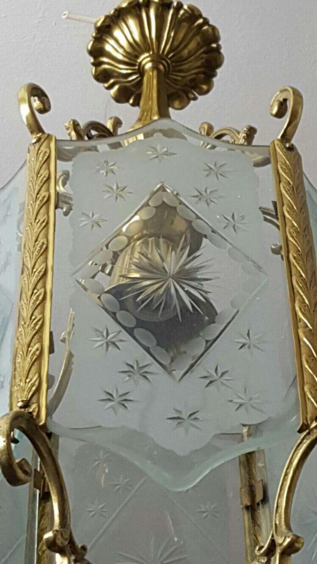 3 Lámpara Bronce