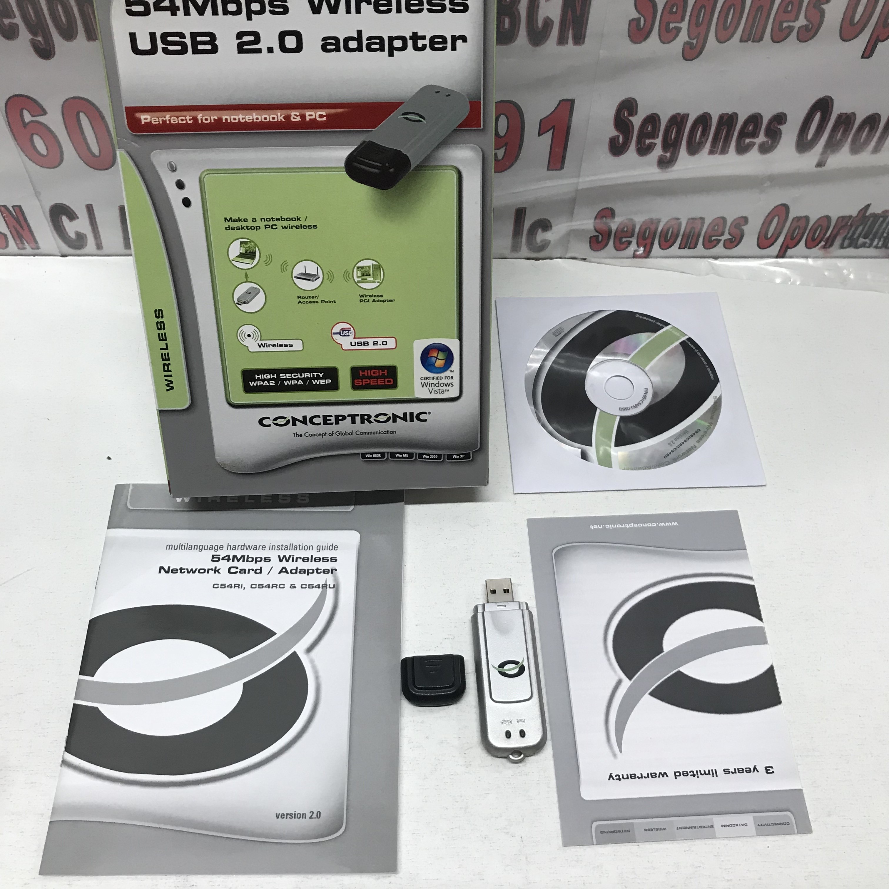 1 Adaptador usb inalámbrico