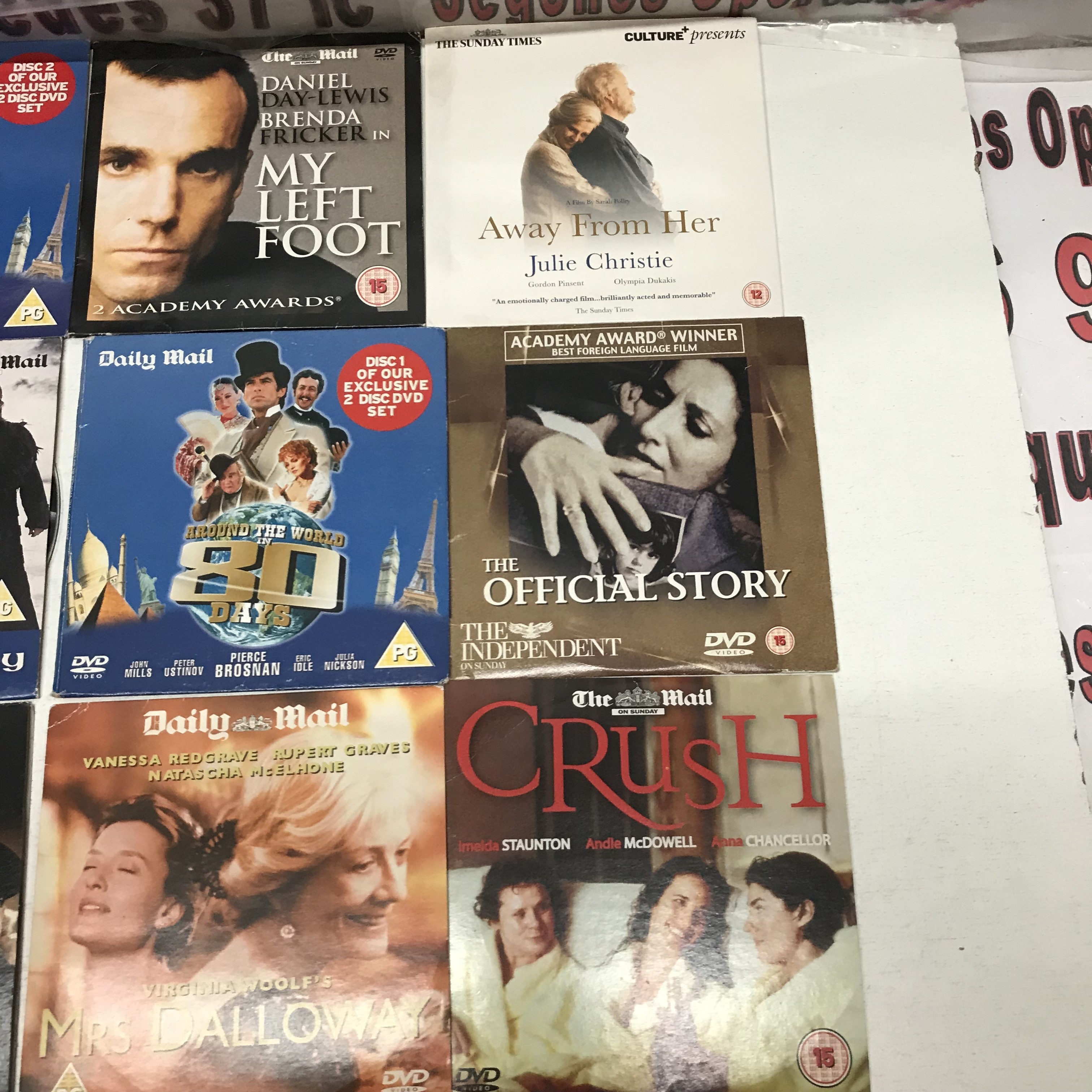 2 lote 10 peliculas dvd ingles