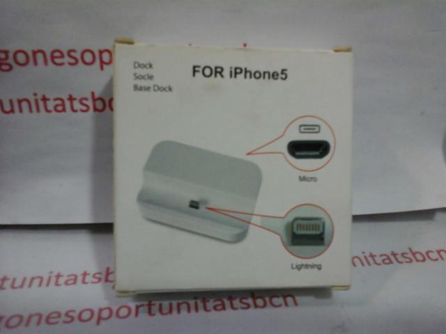 2 CARGADOR DE BASE IPHONE 5 I 6