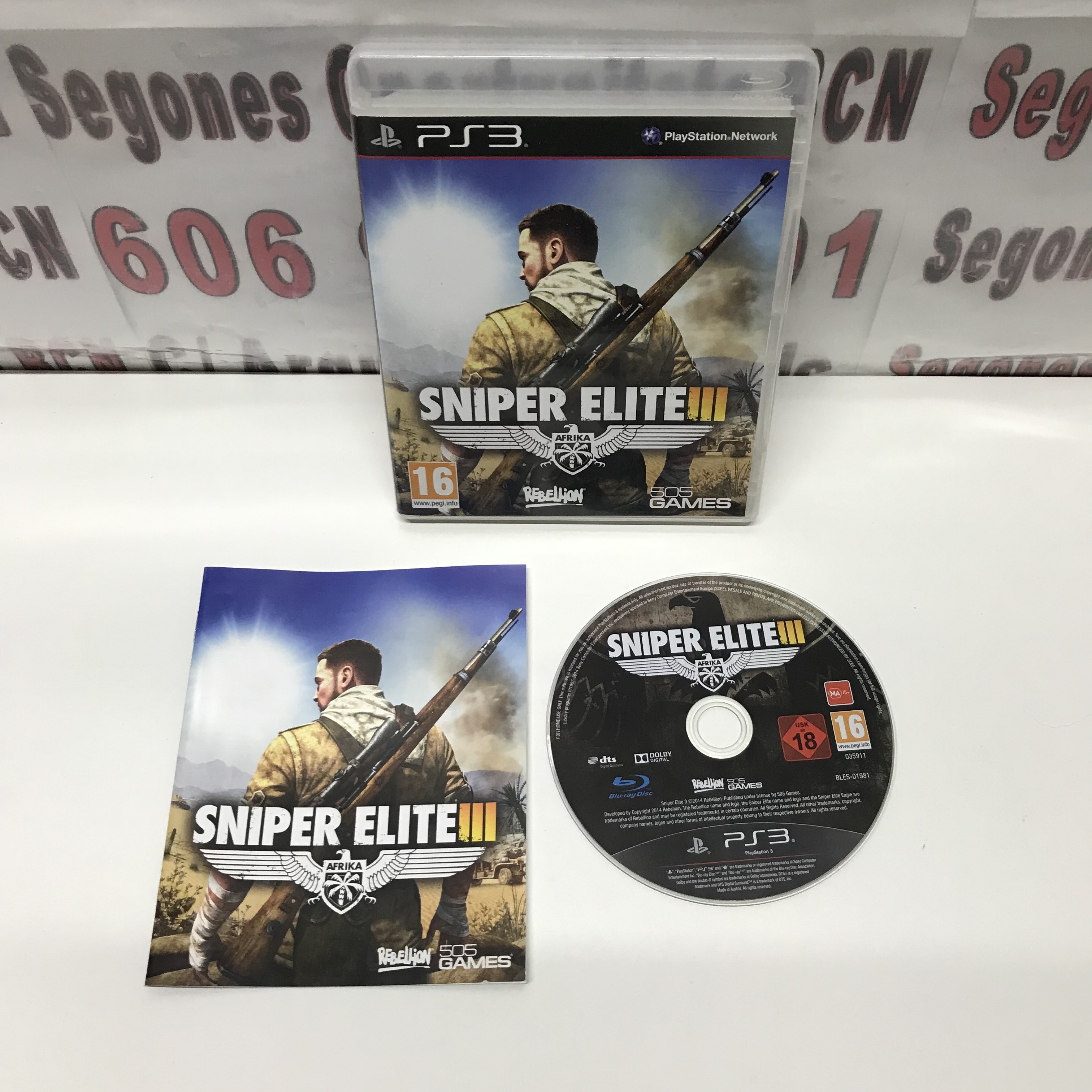 1 JUEGO PS3 SNIPER ELITE 3