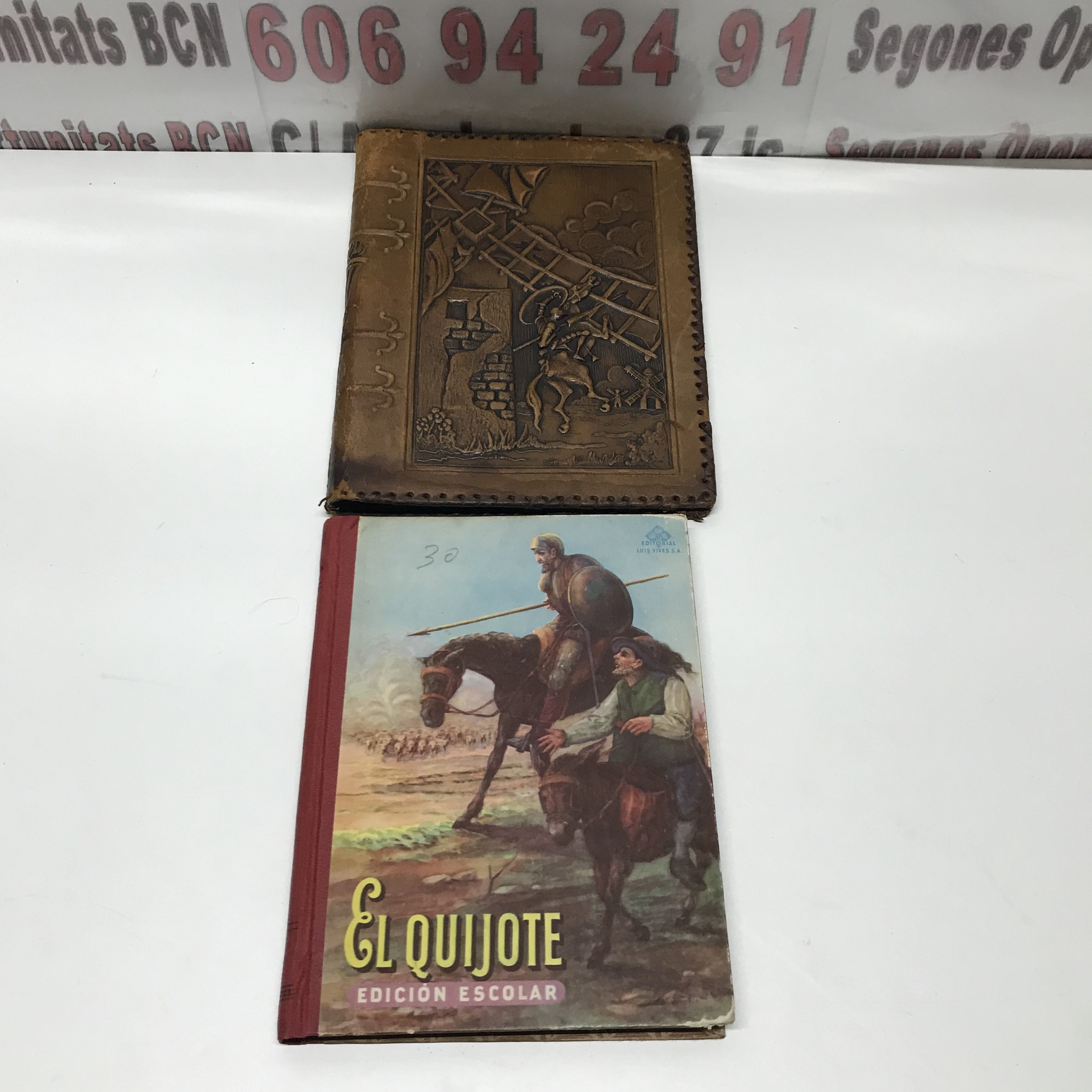 1 EL QUIJOTE EDICIÓN ESCOLAR 1958 CON FUNDA ORIGINAL