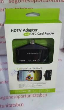 1 LECTOR TARJETAS MICRO Y ADAPTADOR HDMI PARA GALAXY S3-S4-NOTE 2