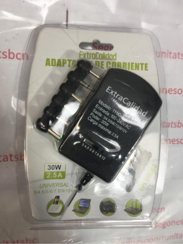 3 Adaptador corriente Nuevo