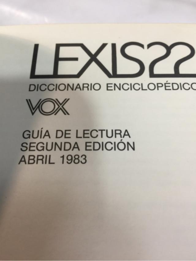 2 2 Tomos enciclopedia Vox LEXIS 22 