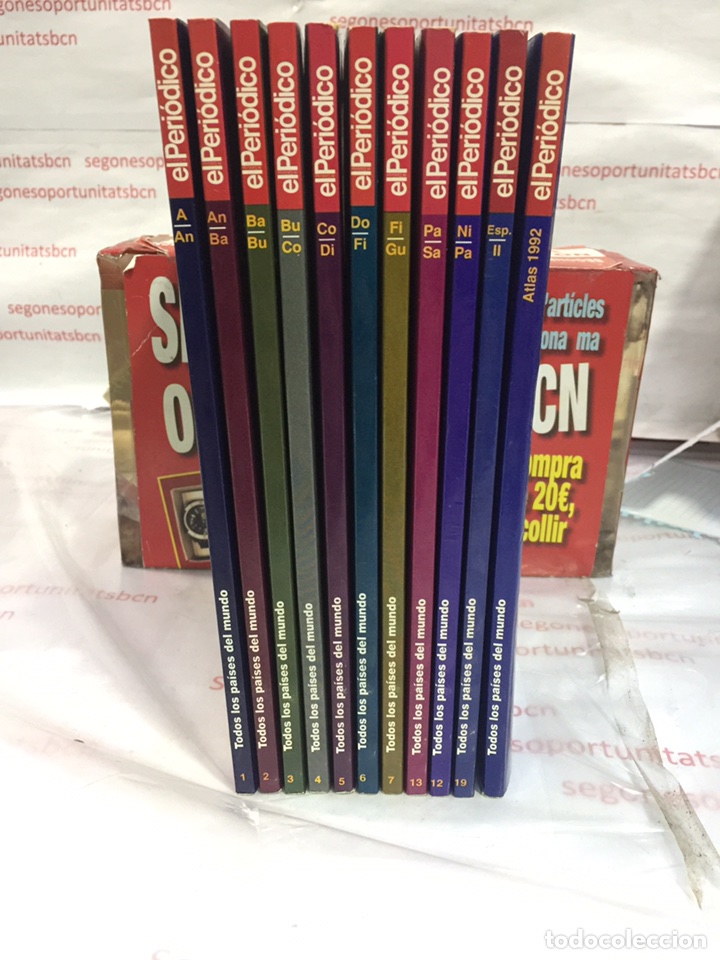 1 LOTE - TODOS LOS PAISES DEL MUNDO, INCOMPLETO. INCLUYE ATLAS DE 1992 - EL PERIODICO