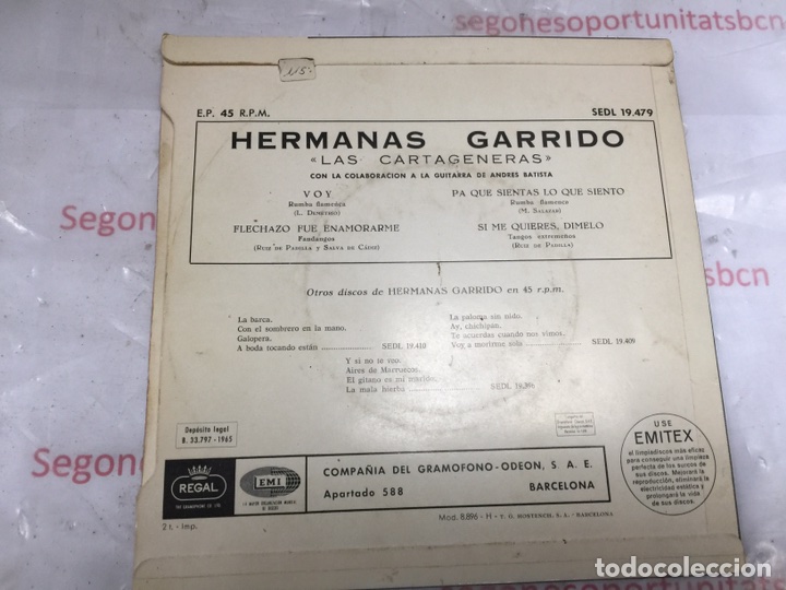 2 HERMANAS GARRIDO , LAS CARTAGENERAS - LP DE 1969 REGAL