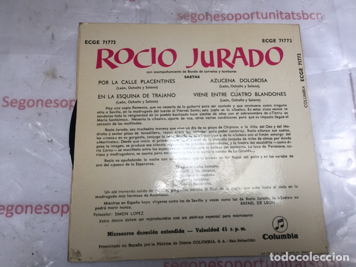 2 ROCIO JURADO -SAETAS CON ACOMPAÑAMIENTO DE BANDA DE CORNETAS Y TAMBORES