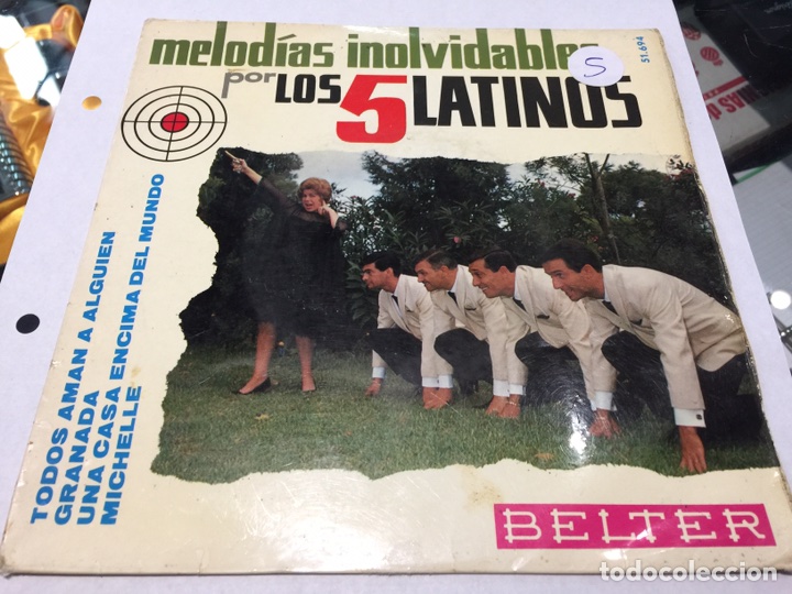 1 LOS 5 LATINOS EP DE VINILO DE BELTER