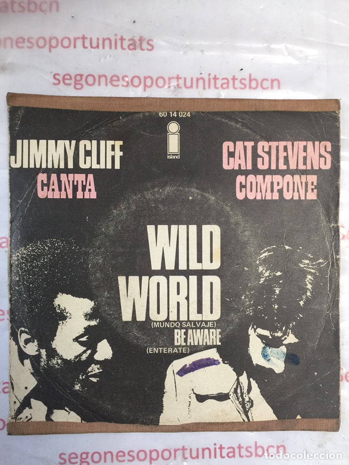 1 JIMMY CLIFF -WILD WORLD- SINGLE DISCO VINILO