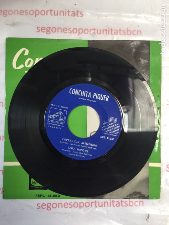 2 CONCHITA PIQUER - DOÑA LUZ , CARCELERA , COPLAS DEL ALMENDRO , LOLA MONTES - LP SINGLE VINILO