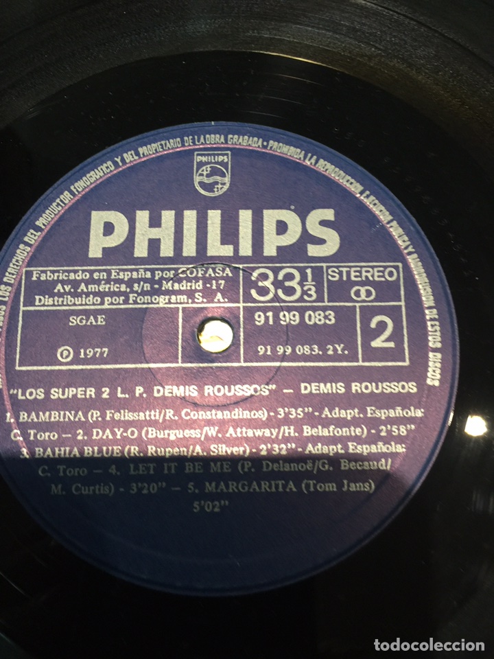 5 LP - LOS SUPER 2 LP - DEMIS ROUSSOS