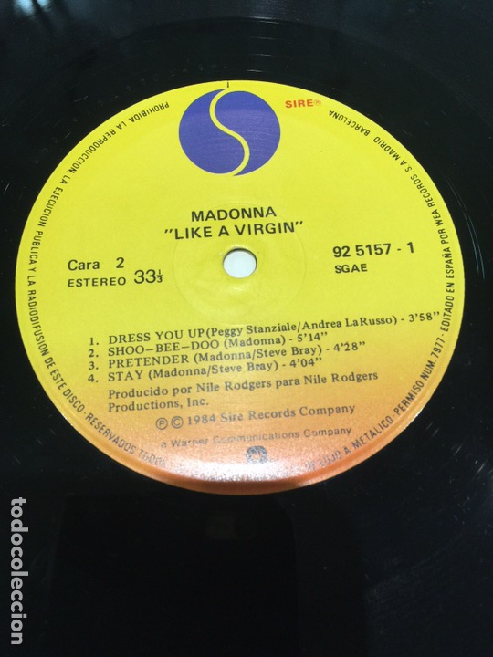 2 LP - MADONNA - LIKE A VIRGIN