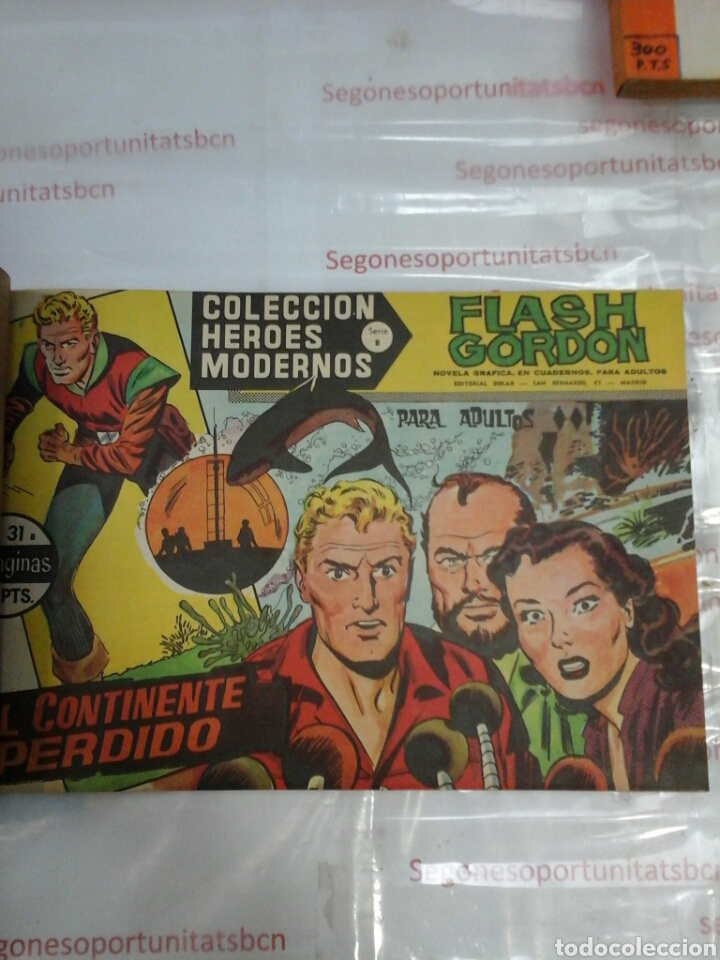 7 LOTE - FLASH GORDON - 60 NÚMEROS - ED. DOLAR