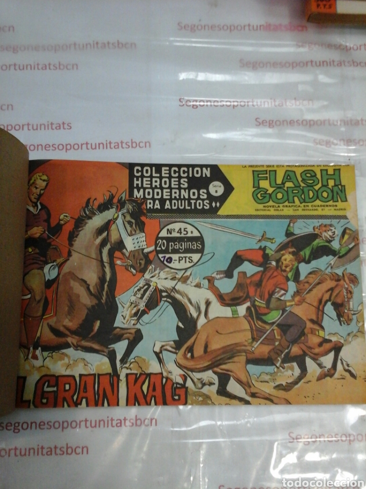 9 LOTE - FLASH GORDON - 60 NÚMEROS - ED. DOLAR