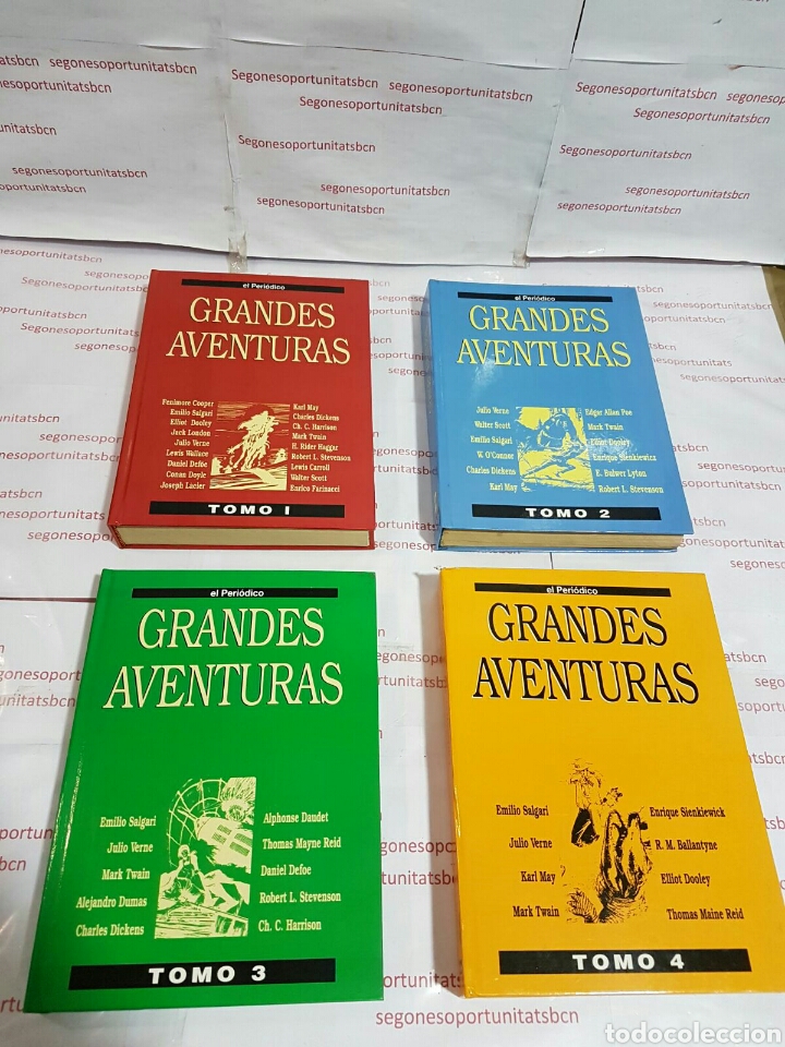 2 LOTE COMPLETO - GRANDES AVENTURAS - EL PERIÓDICO - 4 TOMOS