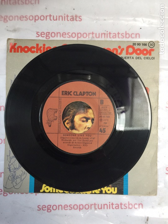 2 ERIC CLAPTON - KNOCKING ON HEAVENS DOOR - SINGLE VINILO