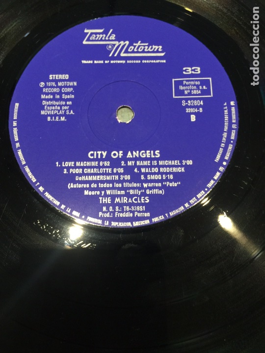 4 LP - THE MIRACLES - CITY OF ANGELS