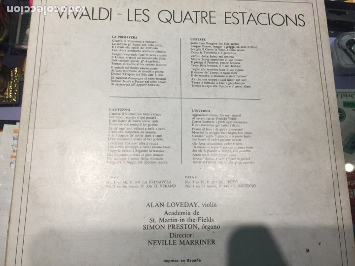 4 LP - VIVALDI - LAS CUATRO ESTACIONES