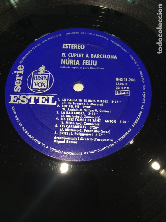 3 LP - EL CUPLET A BARCELONA - NURIA FELIU