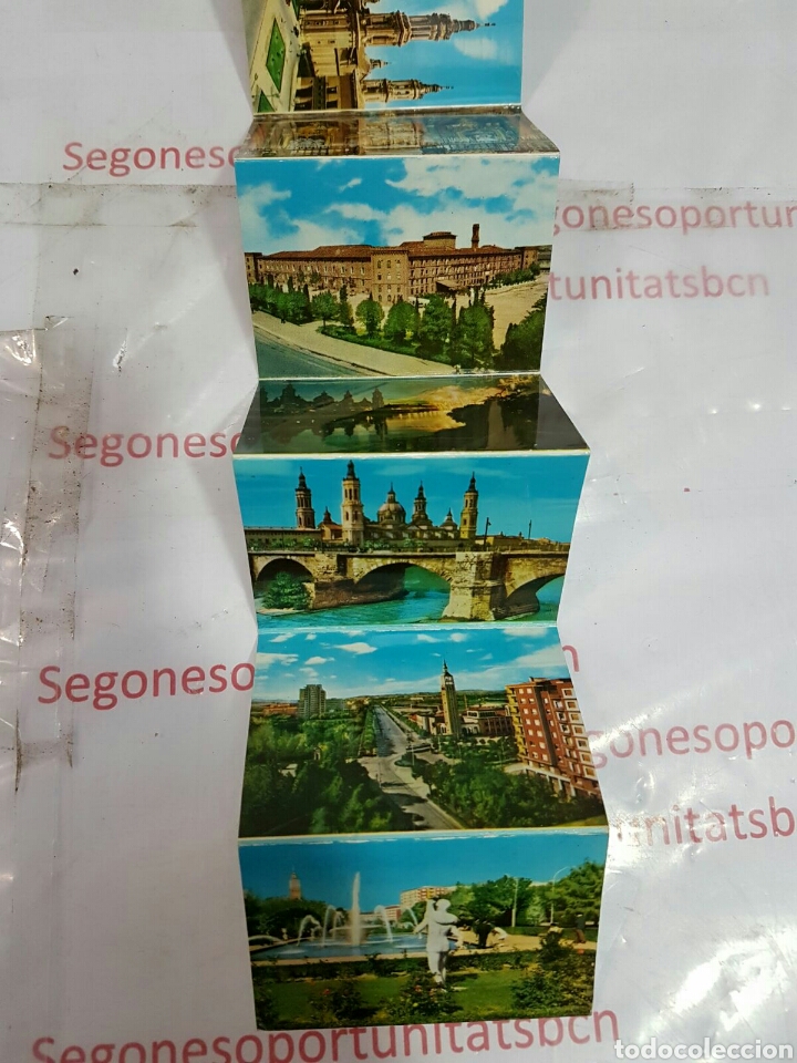 3 POSTAL - ACORDEÓN - ZARAGOZA - 16 POSTALES