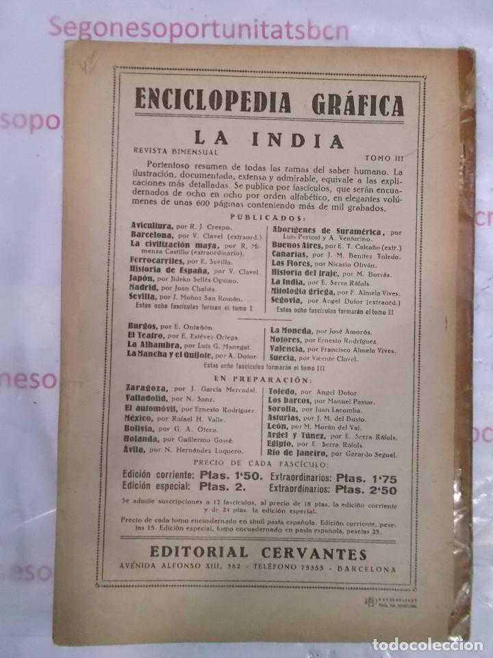 2 ENCICLOPEDIA GRÁFICA LA INDIA ED. CERVANTES DE 1930