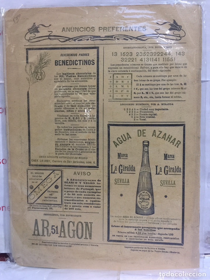 2 REVISTA ANTIGUA - BLANCO Y NEGRO - NUMERO 507 - 19 DE ENERO DE 1901