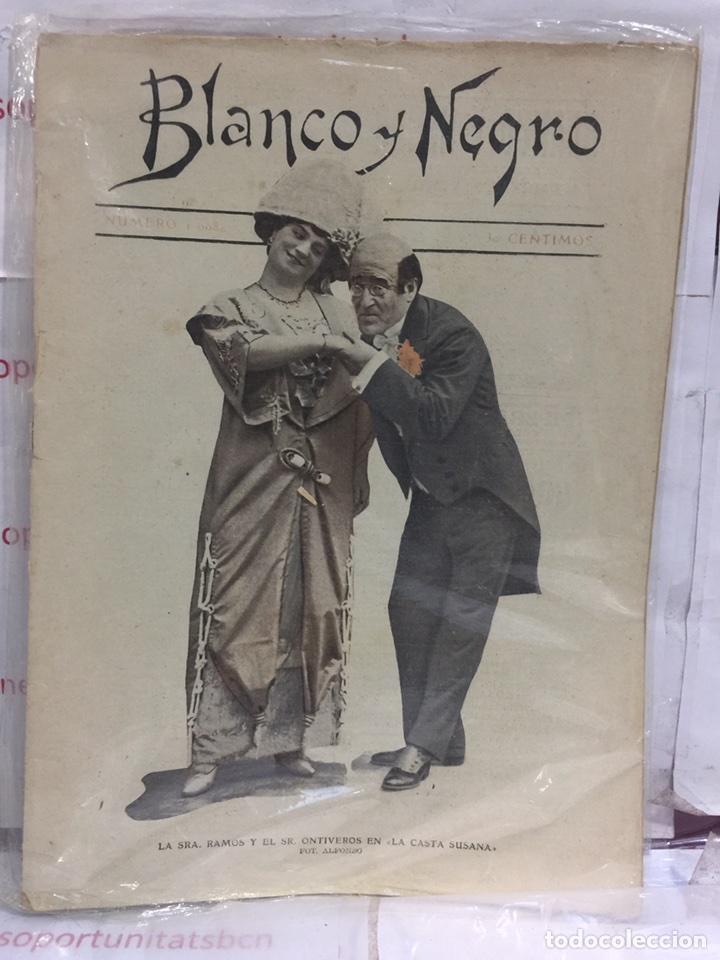 1 REVISTA ANTIGUA - BLANCO Y NEGRO - 29 DE OCTUBRE DE 1911 - NÚMERO 1065