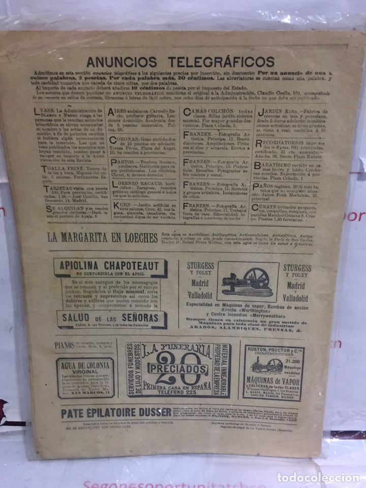 2 REVISTA ANTIGUA - BLANCO Y NEGRO - 21 DE MAYO 1898 - NÚMERO 368