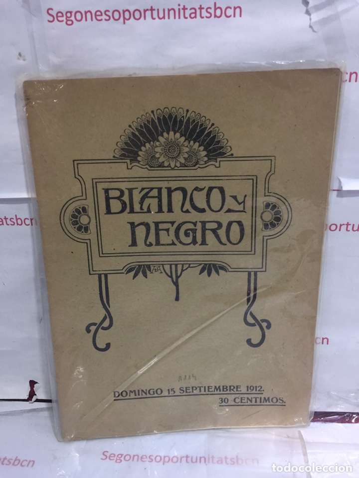 1 REVISTA ANTIGUA - BLANCO Y NEGRO - DOMINGO 15 SEPTIEMBRE 1912 - NUMERO 1114